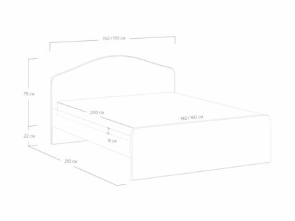 Кровать Сонум Emma Багама бежевый