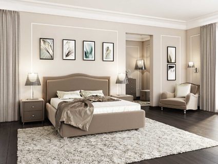 Кровать Nuvola Vicensa Style Bravo cream 140х190