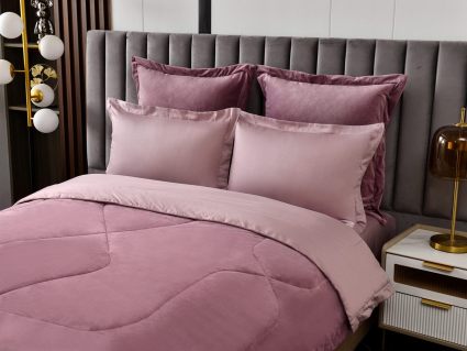 Комплект постельного белья Софи де Марко Энрике (лиловый) с одеялом Семейный