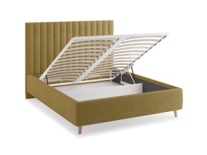 Кровать Сонум Amanda Рогожка Деним (с подъемным механизмом) 80х200