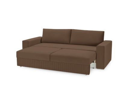 Диван Фиеста Мебель Тусон Лайт велюр Vivaldi 23 коричневый Длина 232 см
