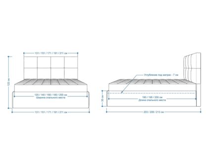Кровать Lonax Алегра велюр Dolly-1