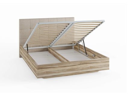 Кровать Сонум Vena Ясмунд + Рогожка Льняная (с подъемным механизмом) 140х200