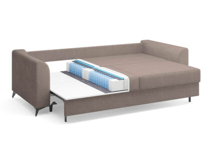 Диван Сонум Dario Микровелюр кремовый Длина 240 см