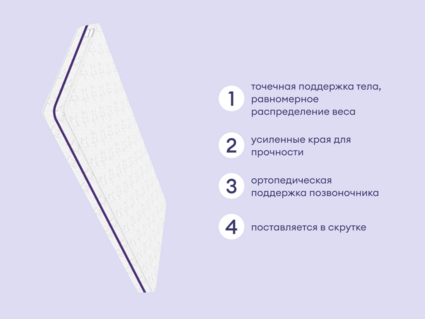 Матрас Базилик Бэби Мун 60х200