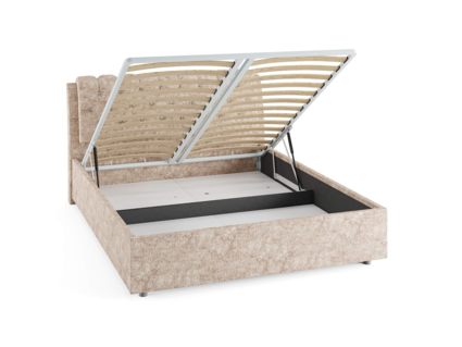 Кровать Сонум Olivia Кашемир Серый (с подъемным механизмом) 120х190