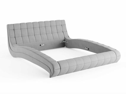 Кровать Сонум Milano Кашемир Бежевый (с подъемным механизмом) 160х200