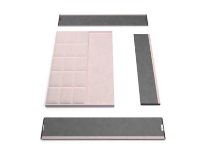 Кровать Lonax Адель велюр Dolly-13 (с основанием) 180х200