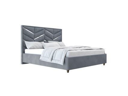 Кровать Beautyson Astrid велюр Formula 961 светло-серый 120х190