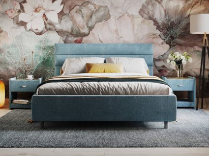 Кровать Сонум Linda Экокожа Белая 