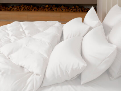 Простыня German Grass Arctic White Brilliant Grass на резинке 180х200