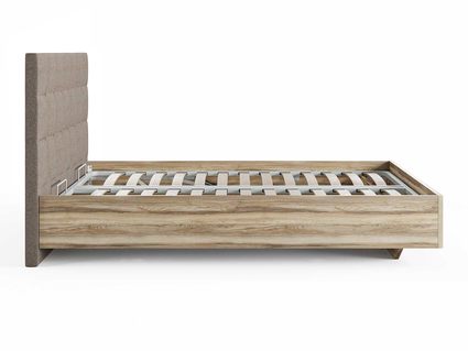 Кровать Сонум Luiza Ясень Ориноко + Кашемир Бежевый 80х190