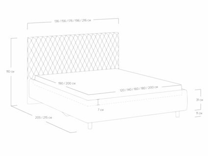 Кровать Сонум Stella Рогожка Зеленый (с подъемным механизмом)
