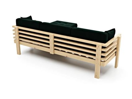 Диван Арско Стоун угловой трехместный зеленый Длина 220 см