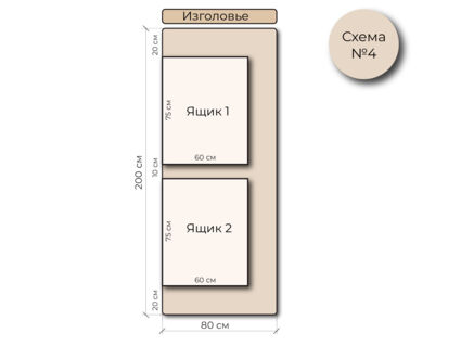 Кровать Mr.Mattress Site Box велюр Toffee 180х195