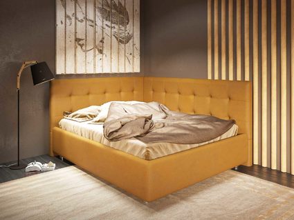 Кровать Nuvola Sabina угловая Velutto 14 160х190