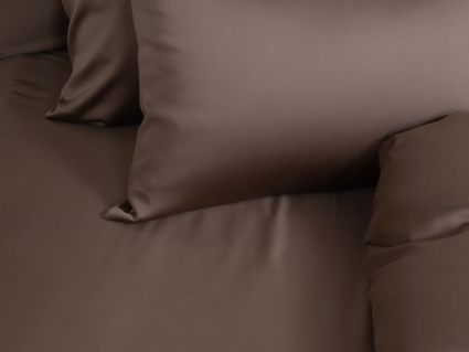 Простыня German Grass Havana Brown Brilliant Grass на резинке 200х200