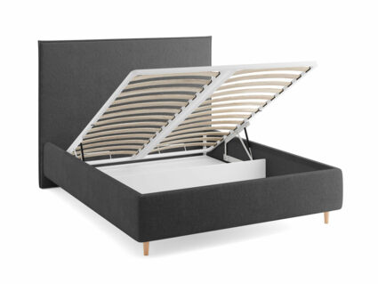 Кровать Сонум Eveline Микровелюр Кремовый (с подъемным механизмом) 90х190