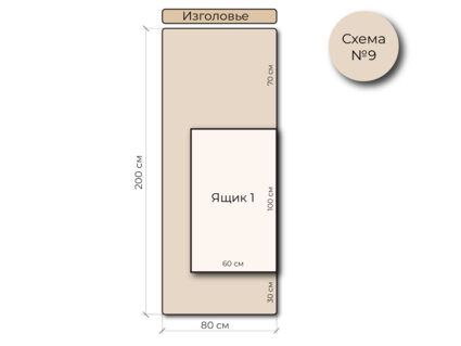 Кровать Mr.Mattress Site Box велюр Toffee 180х195