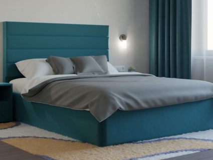 Кровать Lonax Кармела велюр Dolly-13 (с основанием) 140х200