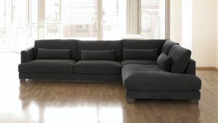 Диван Фиеста Мебель Марсель угловой (большой) велюр Boska 03 бежевый Длина 309 см