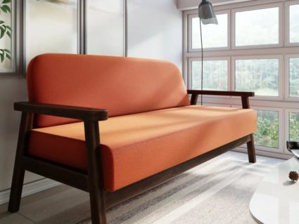 Диван Арско Флори Мини двухместный оранжевый Длина 157 см