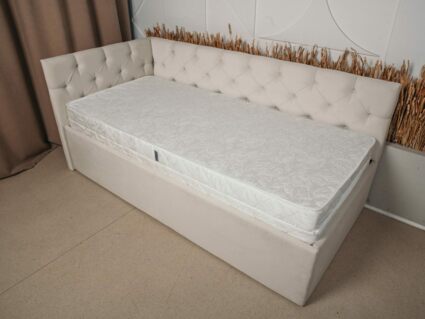 Кровать Димакс Бриони с подъемным механизмом 120x200 Велюр Velutto 33 уцененная