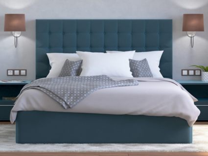 Кровать Lonax Аврора велюр Dolly-8 (с основанием)