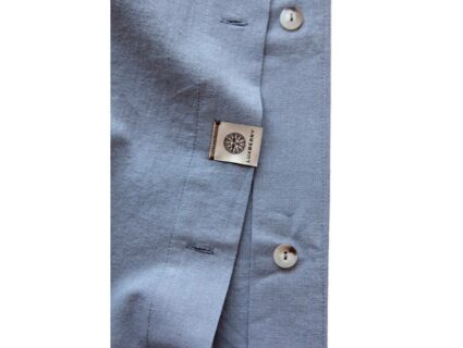 Комплект постельного белья Luxberry ЛЁН И ХЛОПОК голубой 1,5-спальный