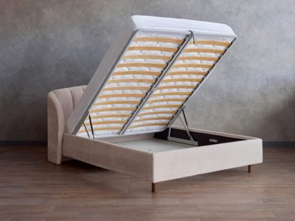 Кровать Сонум Valencia Экокожа Белый (с подъемным механизмом) 180х200