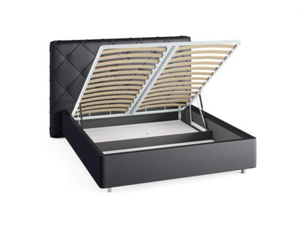 Кровать Сонум Manhattan Экокожа Коричневый (с подъемным механизмом) 140х200