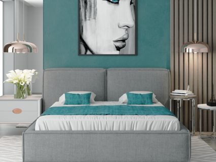 Кровать Nuvola Verde Bravo cream (с подъемным механизмом) 160х190