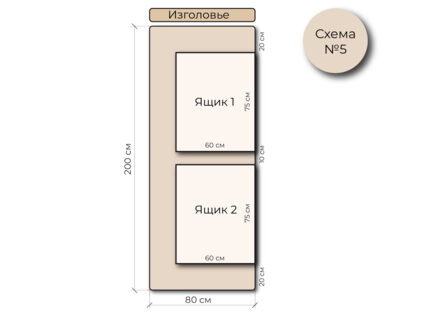 Кровать Mr.Mattress Site Box велюр Toffee 180х195