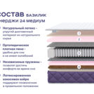 Кровать Димакс Левита + матрас Базилик Энерджи 24 медиум 160х200