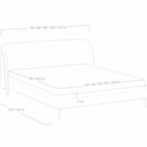 Кровать Сонум Rosa Микровелюр Терракотовый 160х200